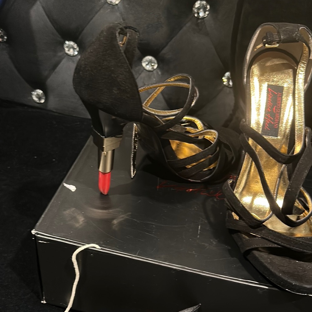 Alberto Guardiani Lipstick Heel Sandals